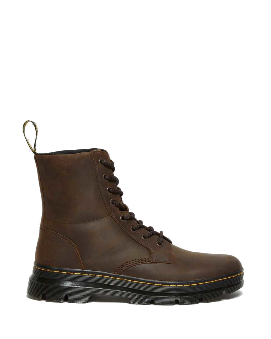 Dr. Martens Men's Combs Crazy Horse Leather Casual Boots - Dark Brown
