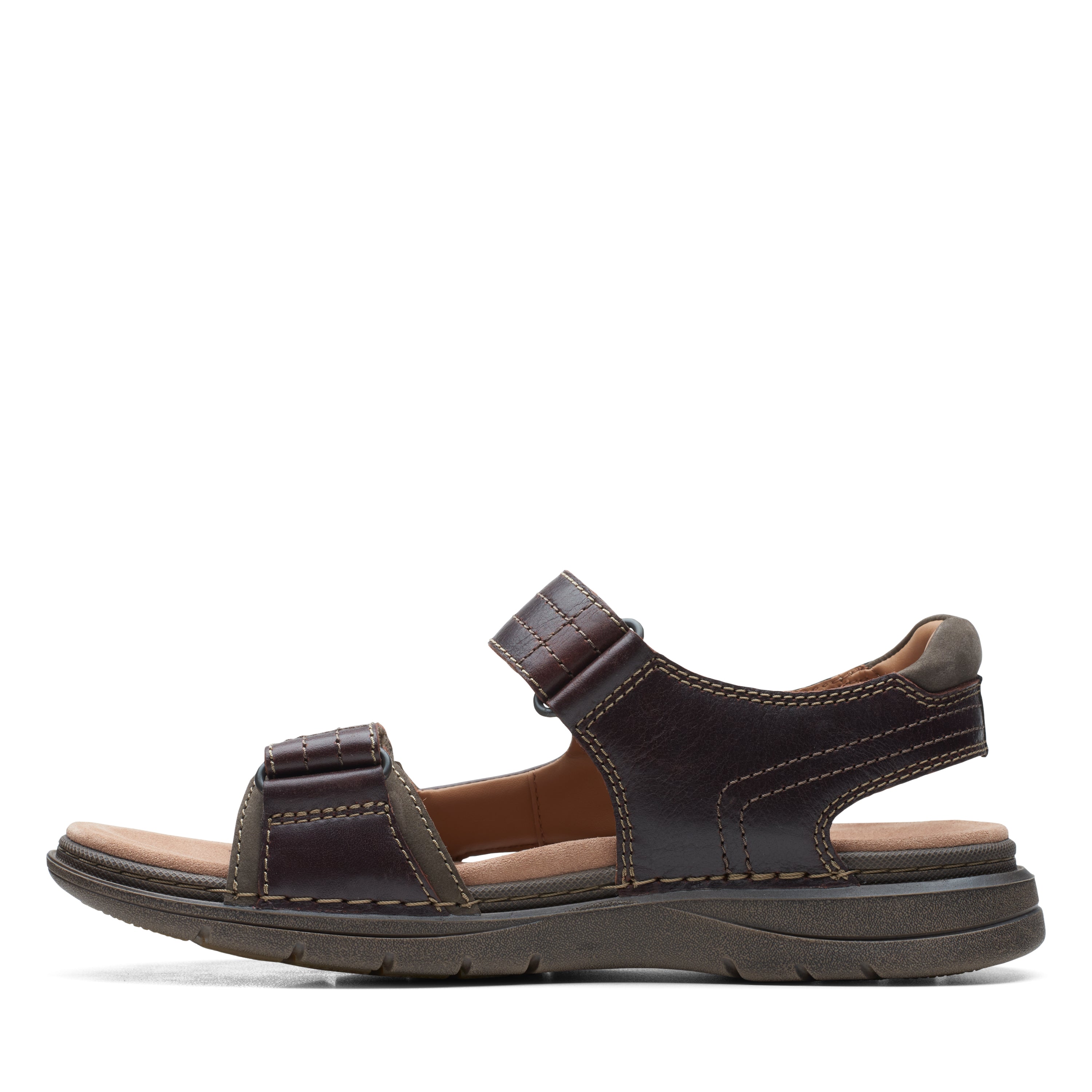 Clarks Men s Nature Trek Sandal Mahogany Alamo Shoes