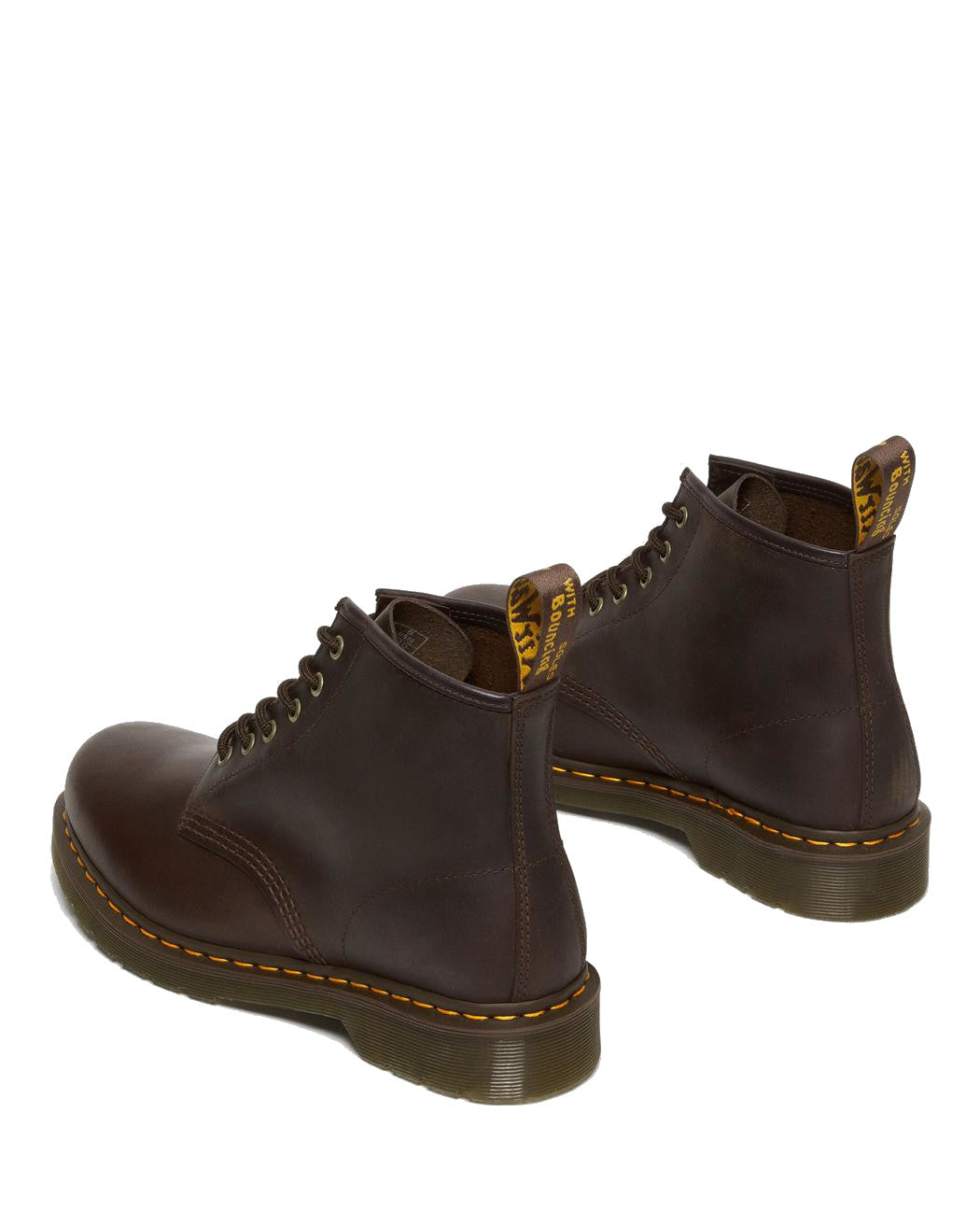 Dr Martens 101 Crazy Horse Leather Ankle Boots - Dark Brown