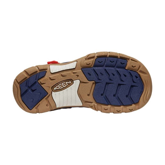 Keen Little Kids' Newport H2 Sandal - Fiery Red/Blue Depths