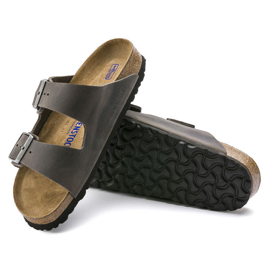 Birkenstock Unisex Arizona Soft Footbed Oiled Leather Iron