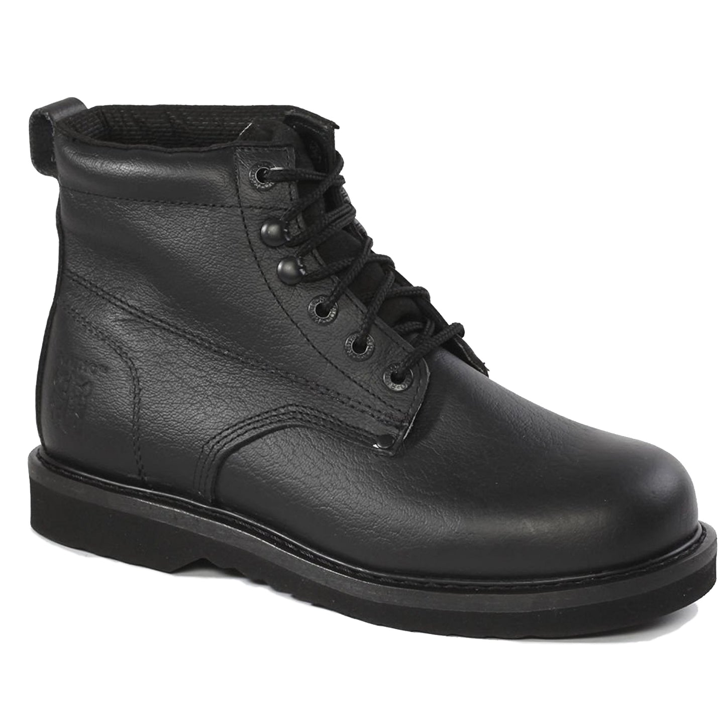 Rhino Men's 61M216 inch Plain toe Leather Work Boot - Black
