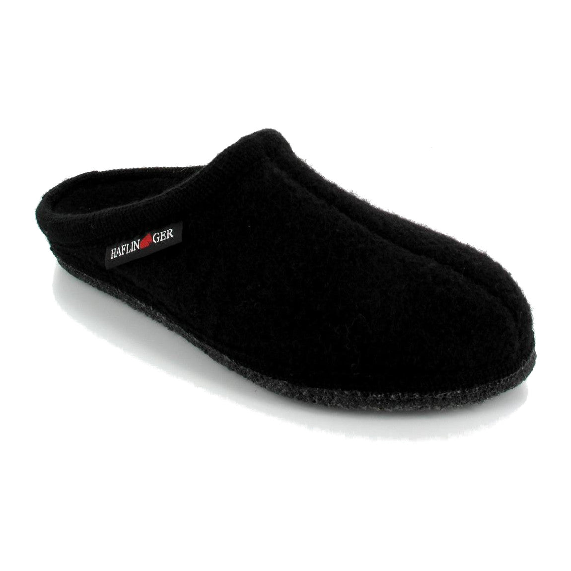 Haflinger Unisex AT (AT74) with Rubber Sole - Black