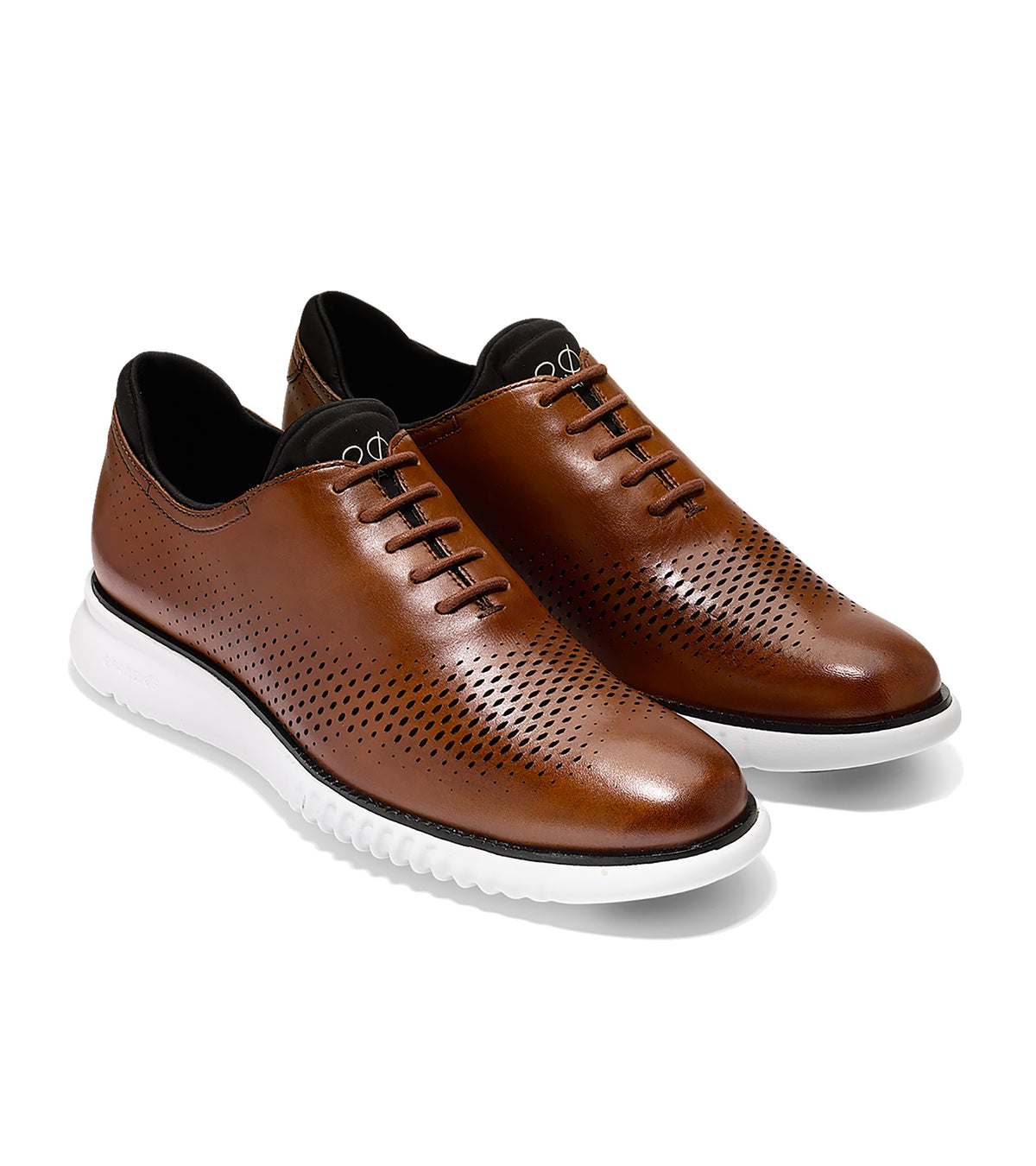 Cole Haan Men\'s 2.ZeroGrand Lined Laser Wingtip Oxford Brown C25351 Sz 12M EUC Cole Haan 2.ZeroGrand Lined Laser Wingtip Oxford - FREE  main image 2