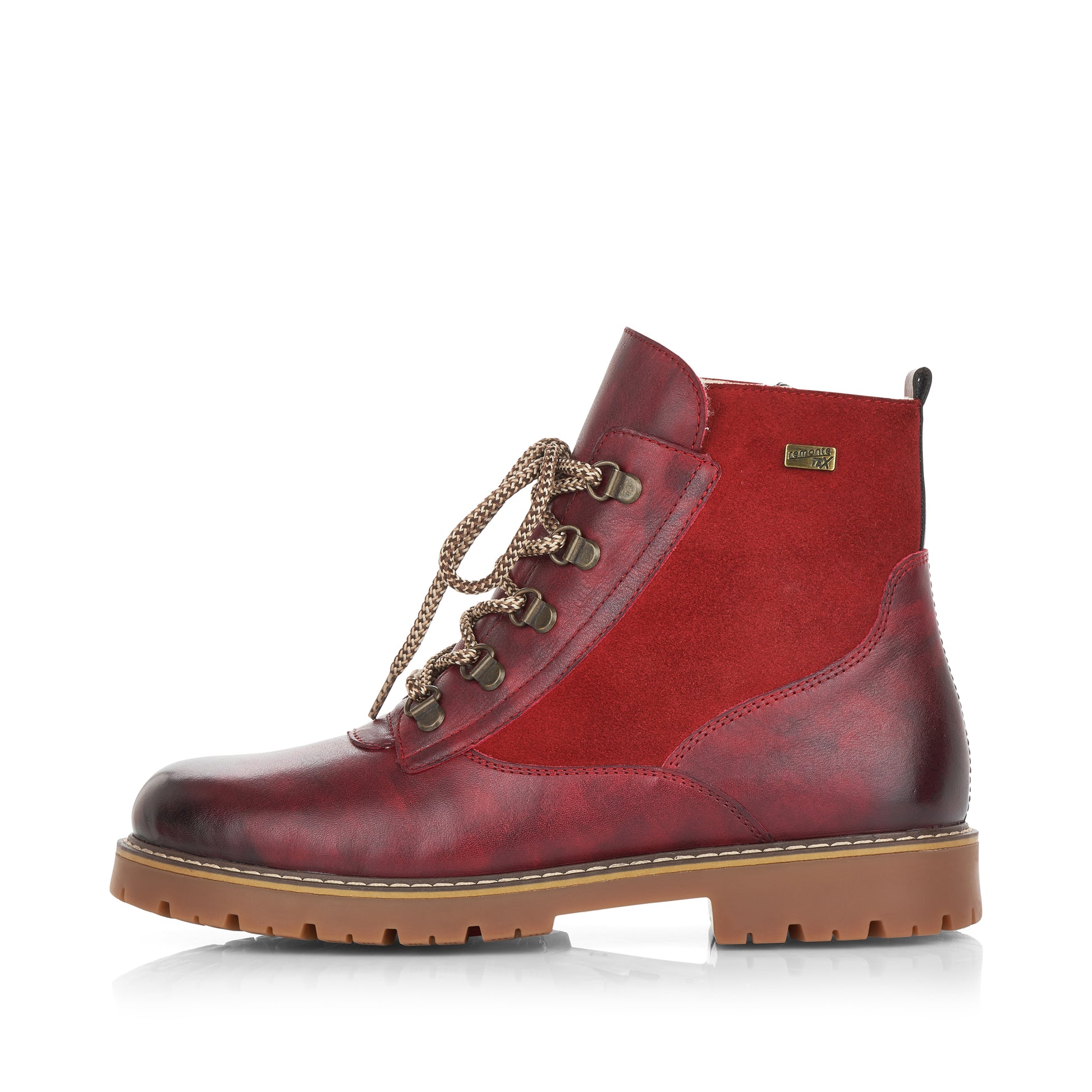 Rieker Women's Sarolta 76 Boots - Cino/Mohn/Vinorosso – Shoes