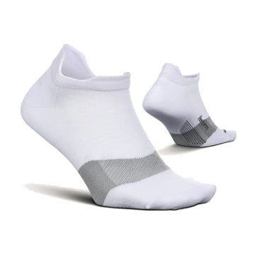 Feetures Merino 10 Cushion No Show Tab - White