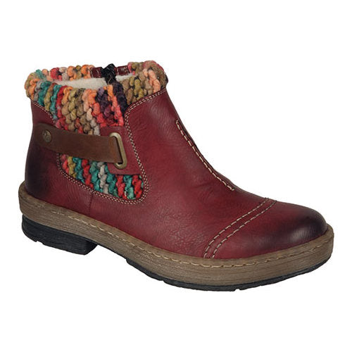 Rieker Women's Z6784 Felicitas Ankle Boot - Red