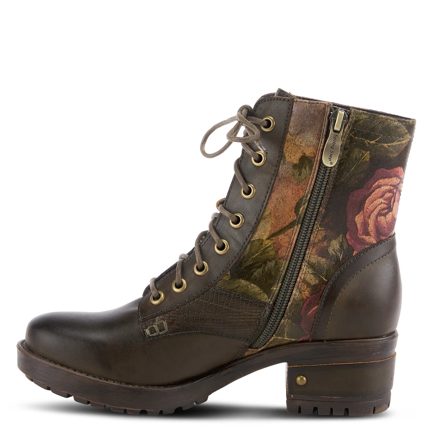 Spring Step Women's L'Artiste Marty Boot - Olive Green
