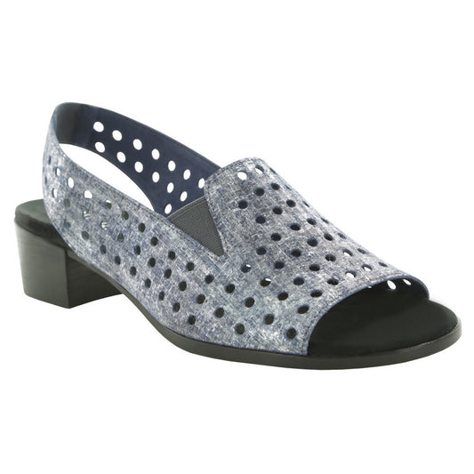 Munro Women's  Mickee - Blue Metallic, Silver