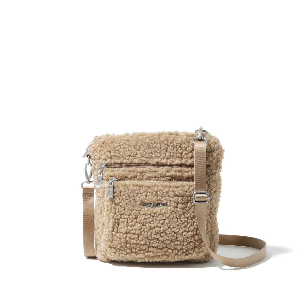 Baggallini Modern Pocket Crossbody - Taupe Faux
