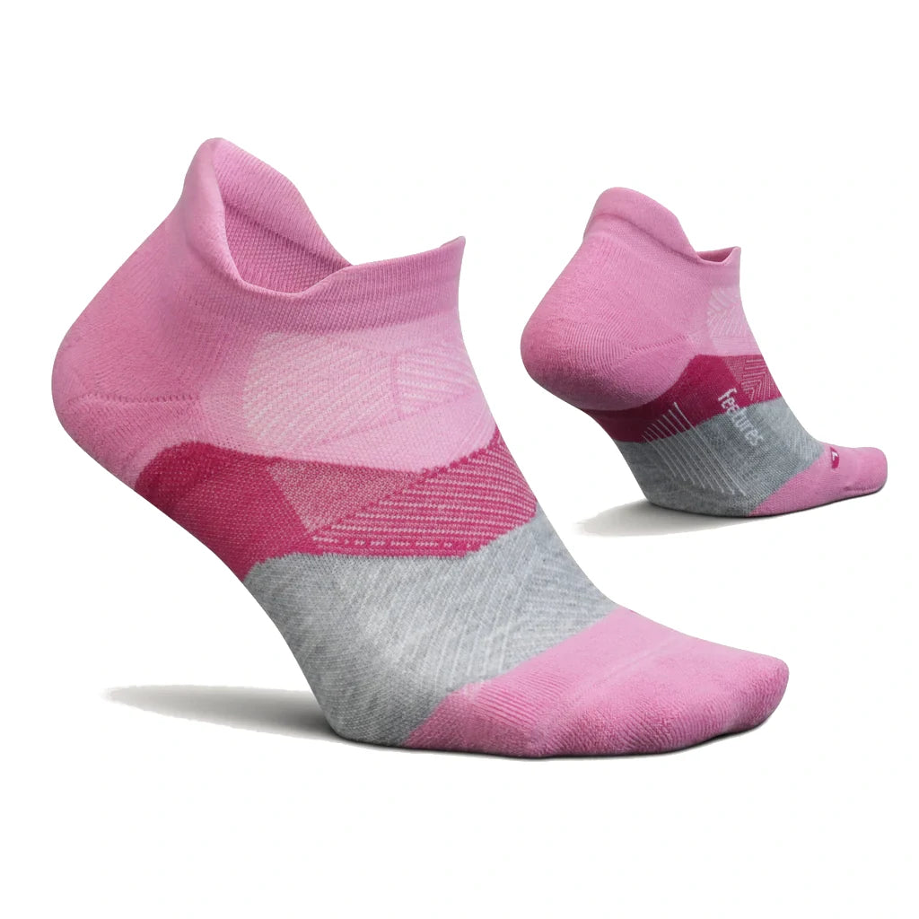 Feetures Elite Max Cushion No Show Tab - Push Thru Pink