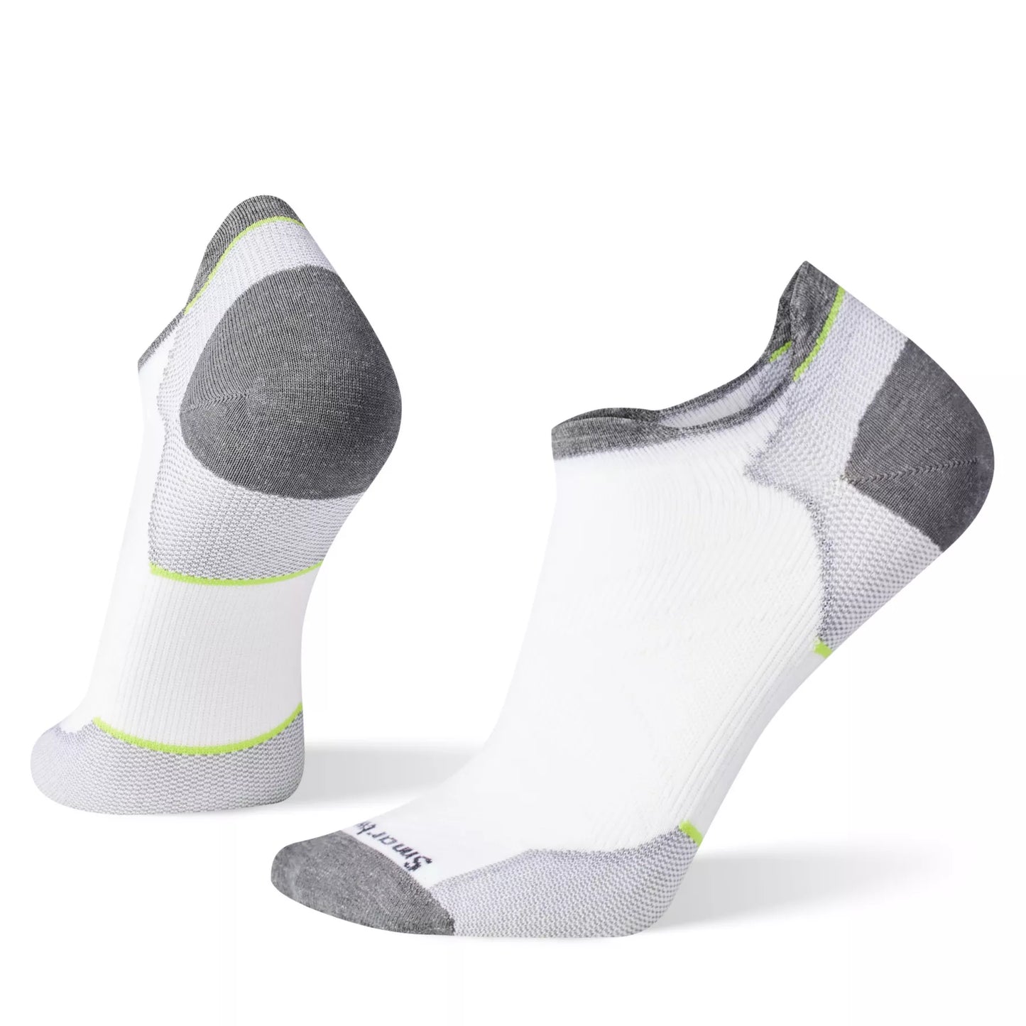 Smartwool Run Zero Cushion Low Ankle Socks - White