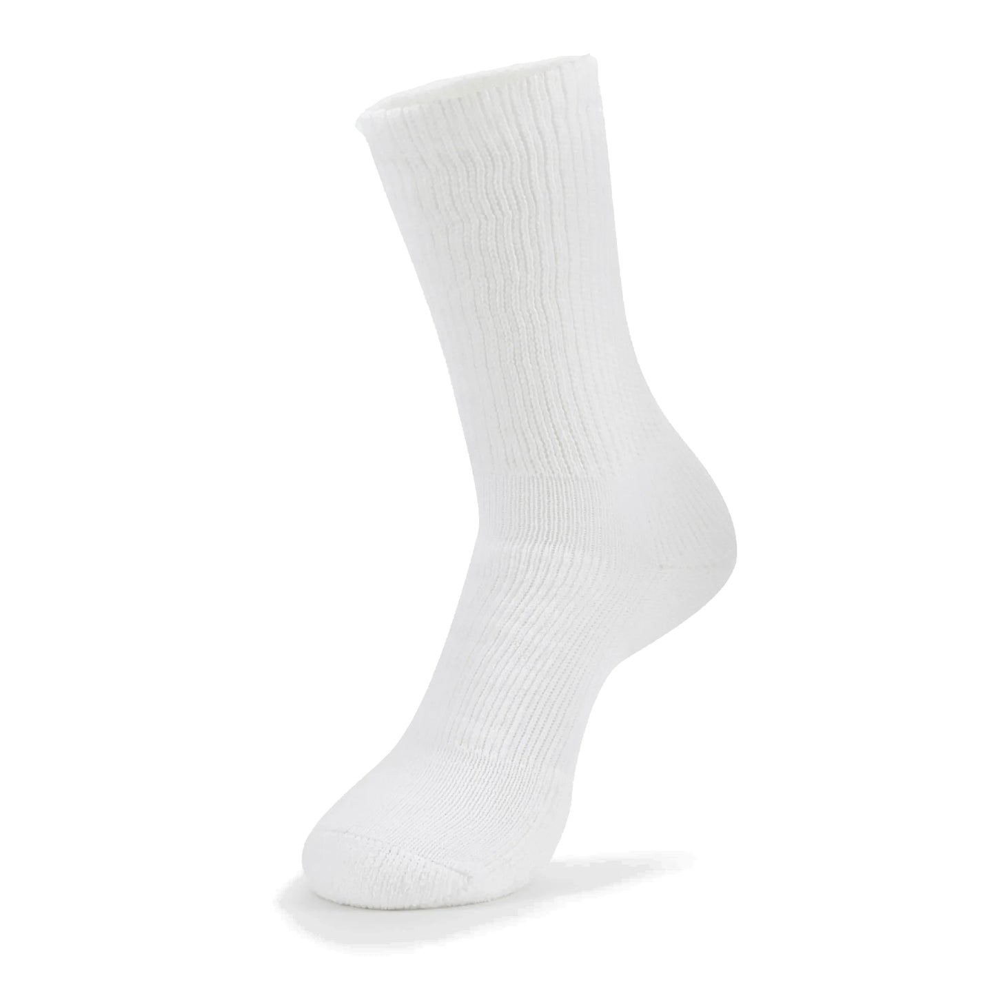 Thorlos Moderate Cushion Crew Walking Socks - White