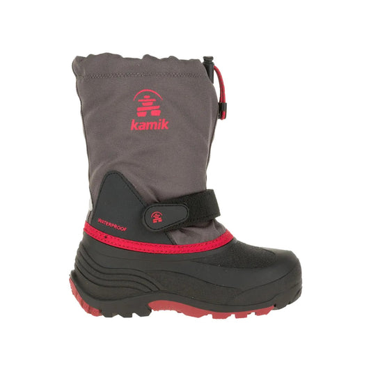 Kamik Kid's Waterbug 5 Waterproof Boots - Charcoal/ Carbon