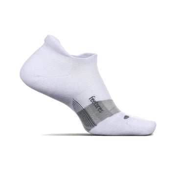 Feetures Merino 10 Cushion No Show Tab - White