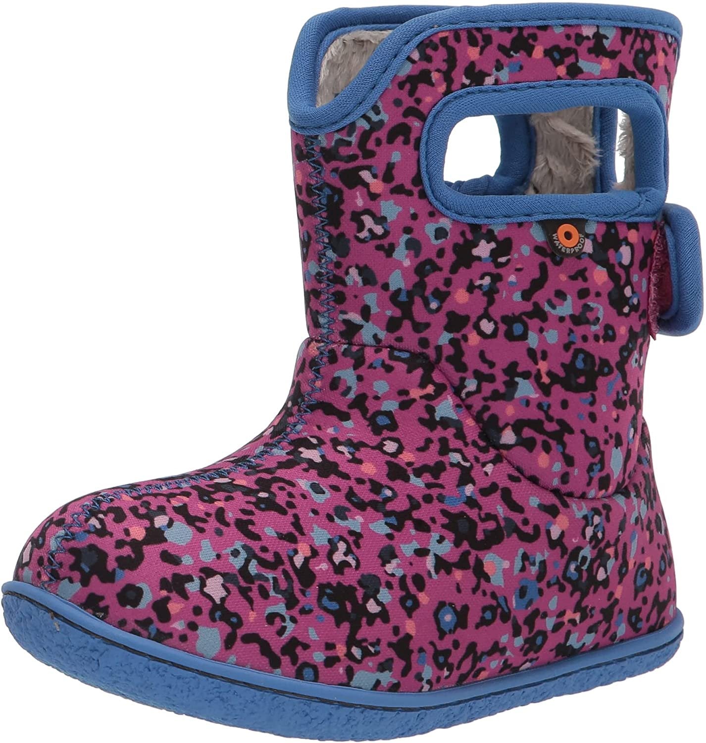BOGS Kid's Winter Rain Boot Pink Textures