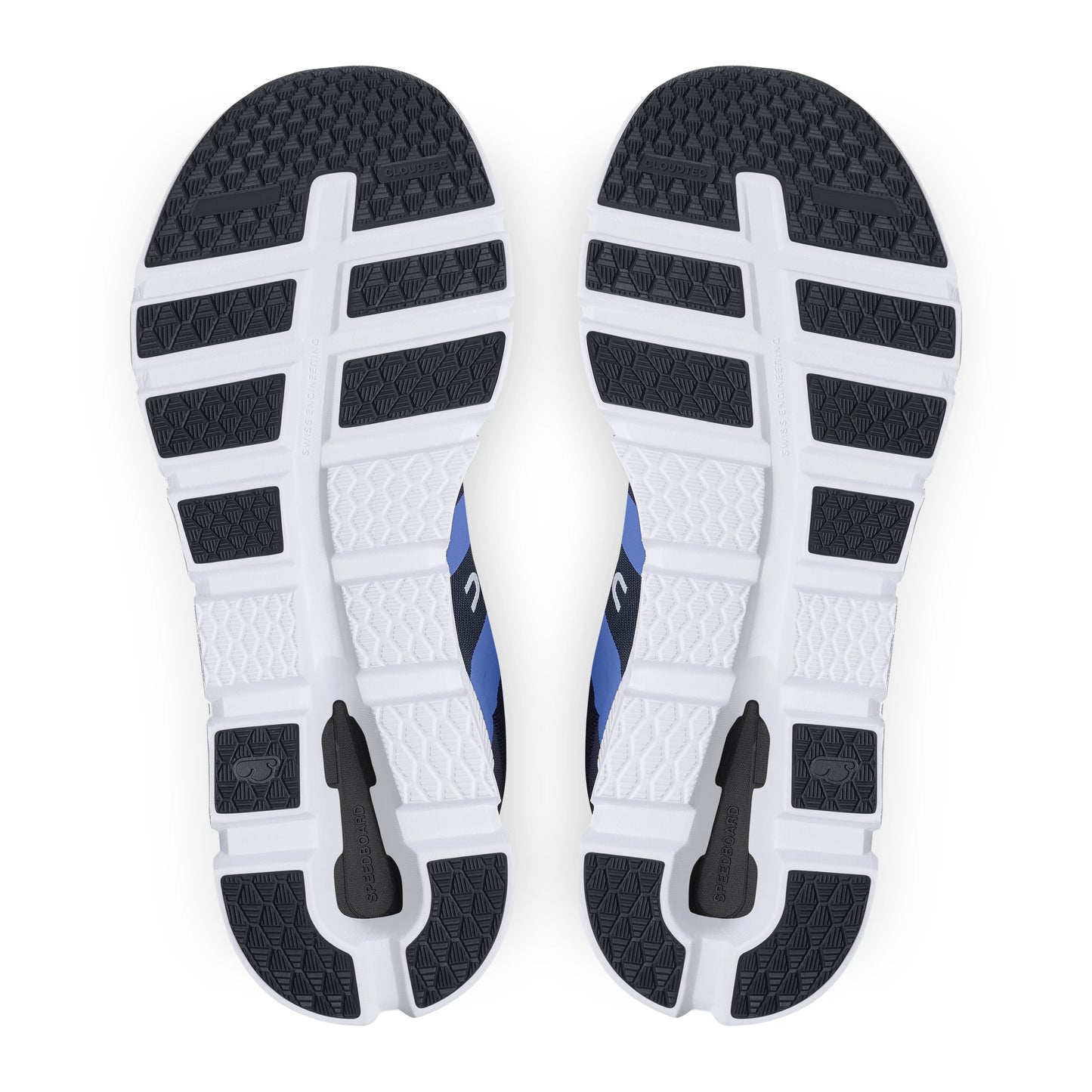 back and white soles of on running cloudrunner shoes