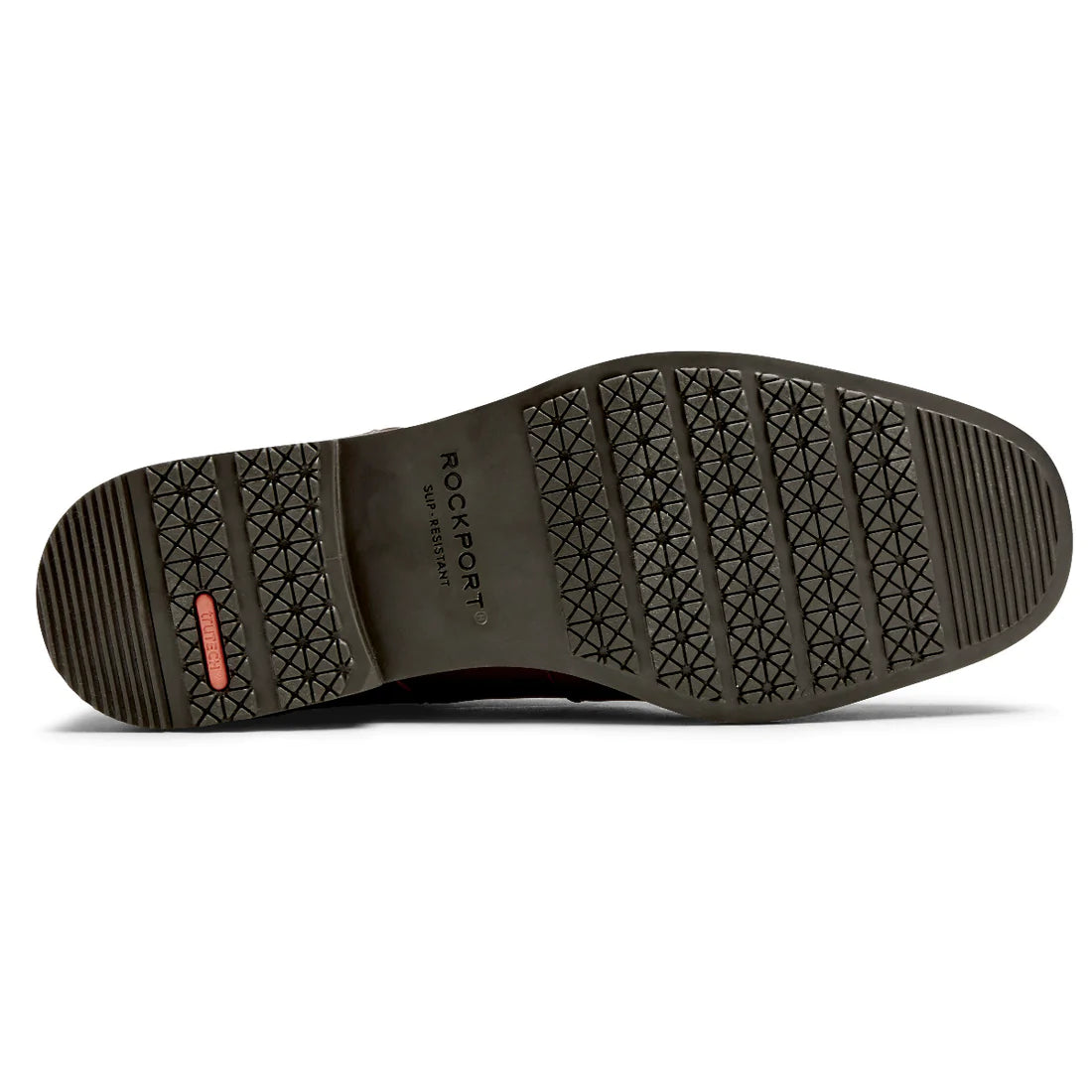 sole of shoe with rockport logo Rockport Men's Taylor Waterproof Cap Toe - Tan