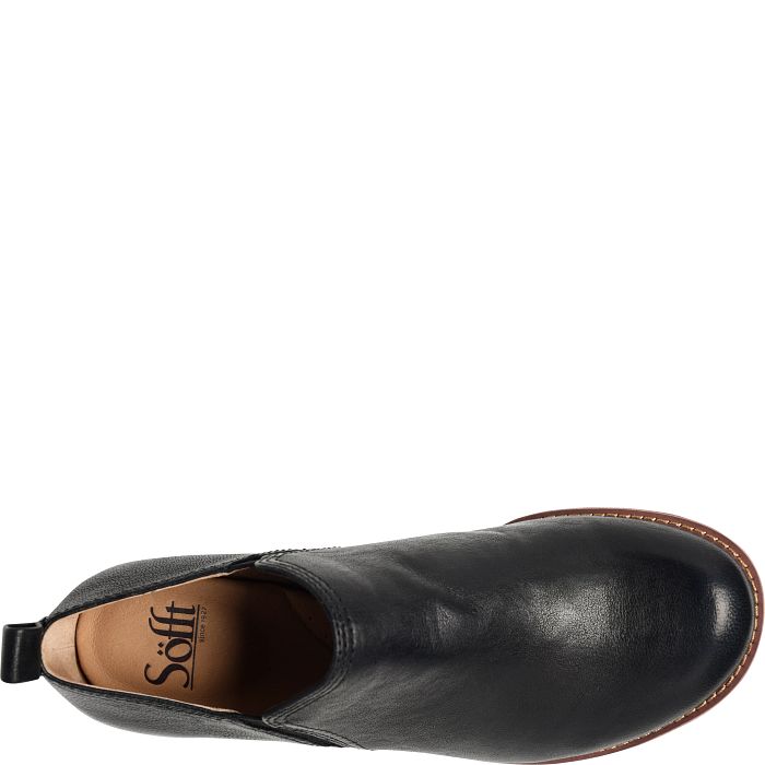 Womens black store leather shooties