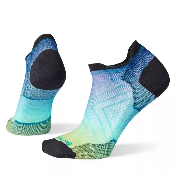 Smartwool Run Zero Cushion Ombre Print Low Ankle Socks - Capri